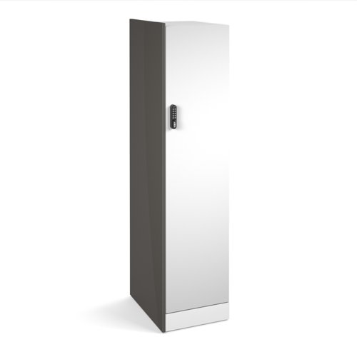 Flux single side finishing panel for 1700mm high locker - onyx grey
