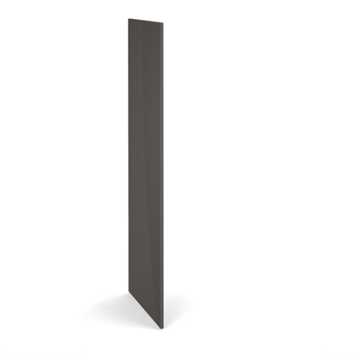 Flux single side finishing panel for 1700mm high locker - onyx grey