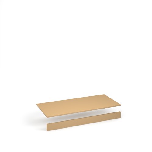 Flux top and plinth finishing panels for triple locker units 1200mm wide - sand yellow