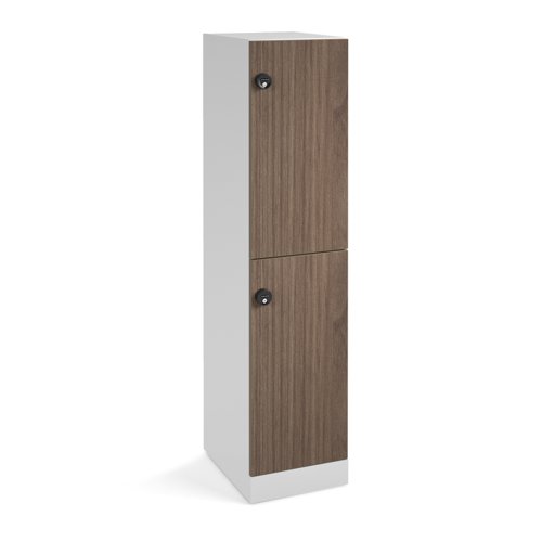 Flux 1700mm high lockers with two doors - mechanical lock