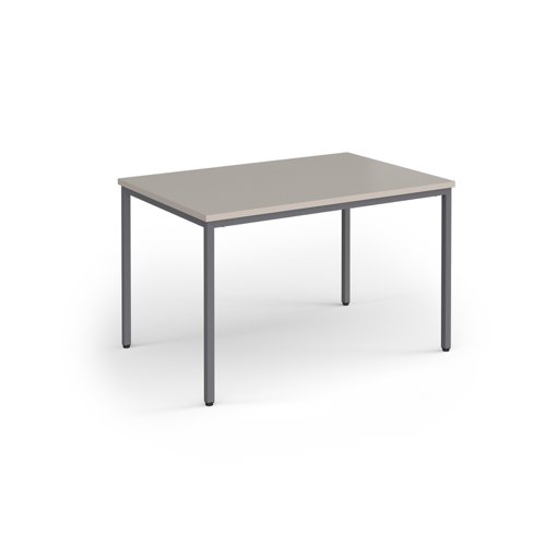 Flexi 25 rectangular table with graphite frame 1200mm x 800mm - Light Grey