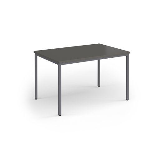 Flexi 25 rectangular table with graphite frame 1200mm x 800mm - Onyx Grey