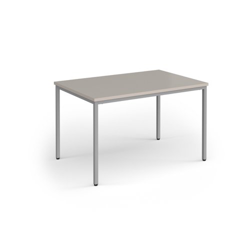 Flexi 25 rectangular table with silver frame 1200mm x 800mm - Light Grey