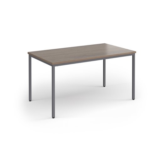 Flexi 25 rectangular table with graphite frame 1400mm x 800mm - Barcelona Walnut