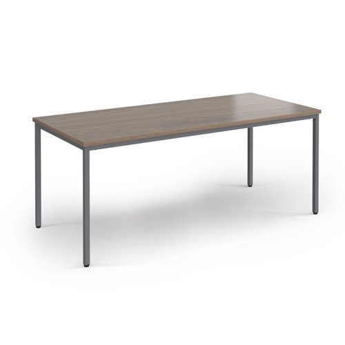 Flexi 25 rectangular table with graphite frame 1800mm x 800mm - Barcelona Walnut