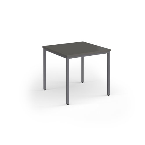 Flexi 25 square table with graphite frame 800mm x 800mm - Onyx Grey