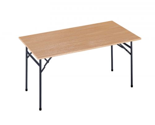 Verona folding leg rectangular table 1228mm x 746mm - beech