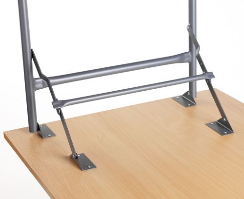 Verona folding leg rectangular table 1228mm x 746mm - beech