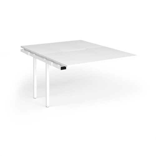 Connex Goal-Post 1200 x 1600 x 725mm Back to Back Add On Bay - White Frame / White Top