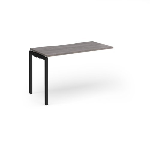 Connex Goal-Post 1200 x 600 x 725mm Single Add On Bay - Black Frame / Grey Oak Top