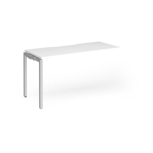 Connex Goal-Post 1400 x 600 x 725mm Single Add On Bay - Silver Frame / White Top