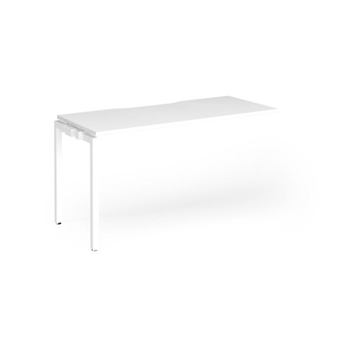 Connex Goal-Post 1400 x 600 x 725mm Single Add On Bay - White Frame / White Top