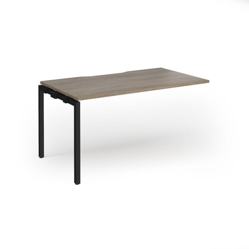 Connex Goal-Post 1400 x 800 x 725mm Single Add On Bay - Black Frame / Nebraska Oak Top