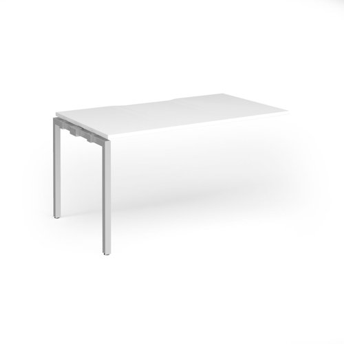 Connex Goal-Post 1400 x 800 x 725mm Single Add On Bay - Silver Frame / White Top