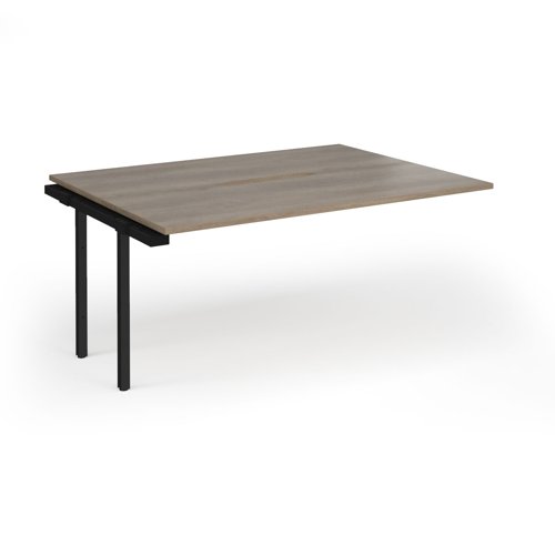 Connex Goal-Post 1600 x 1200 x 725mm Back to Back Add On Bay - Black Frame / Nebraska Oak Top