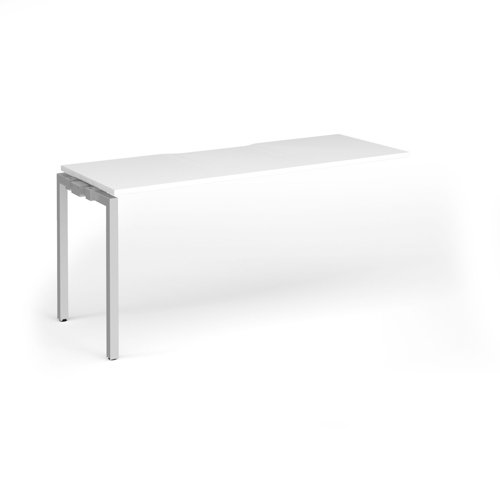 Connex Goal-Post 1600 x 600 x 725mm Single Add On Bay - Silver Frame / White Top