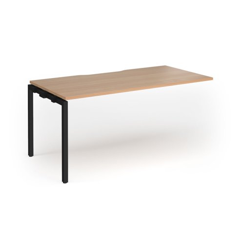 Connex Goal-Post 1600 x 800 x 725mm Single Add On Bay - Black Frame / Beech Top