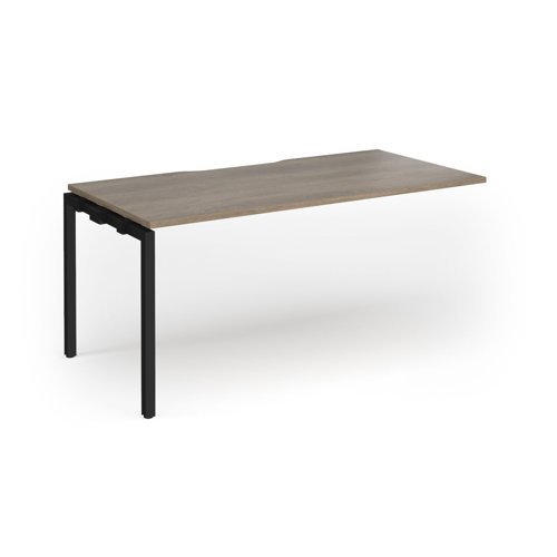 Connex Goal-Post 1600 x 800 x 725mm Single Add On Bay - Black Frame / Nebraska Oak Top