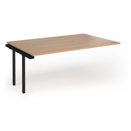 Connex Goal-Post 1800 x 1200 x 725mm Back to Back Add On Bay - Black Frame / Beech Top