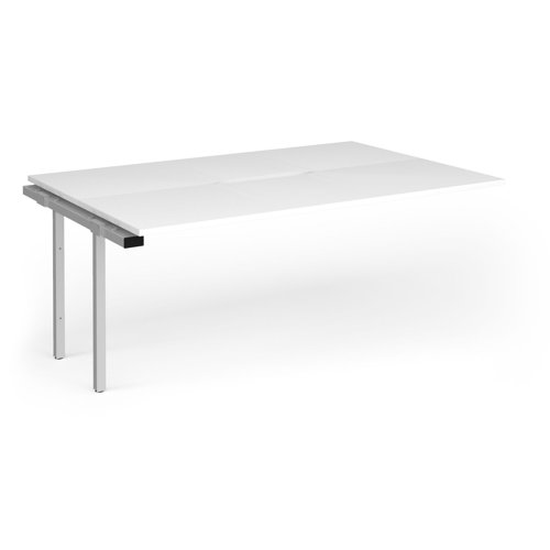 Connex Goal-Post 1800 x 1200 x 725mm Back to Back Add On Bay - Silver Frame / White Top