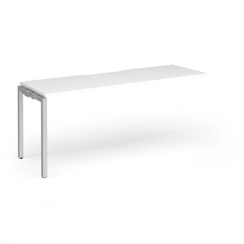 Connex Goal-Post 1800 x 600 x 725mm Single Add On Bay - Silver Frame / White Top