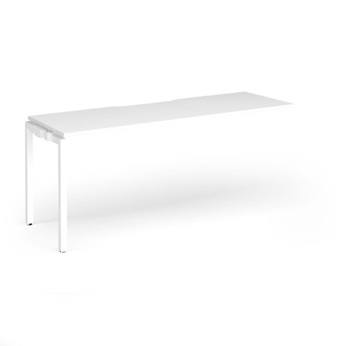 Connex Goal-Post 1800 x 600 x 725mm Single Add On Bay - White Frame / White Top