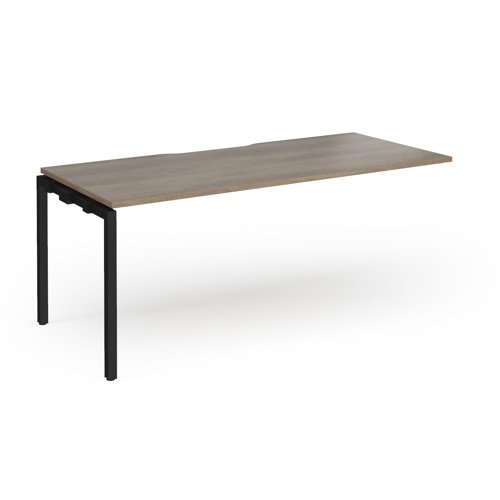 Connex Goal-Post 1800 x 800 x 725mm Single Add On Bay - Black Frame / Nebraska Oak Top