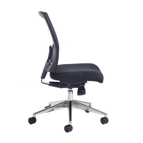 Gemini mesh task chair with no arms - black | GEM300K2 | Dams International