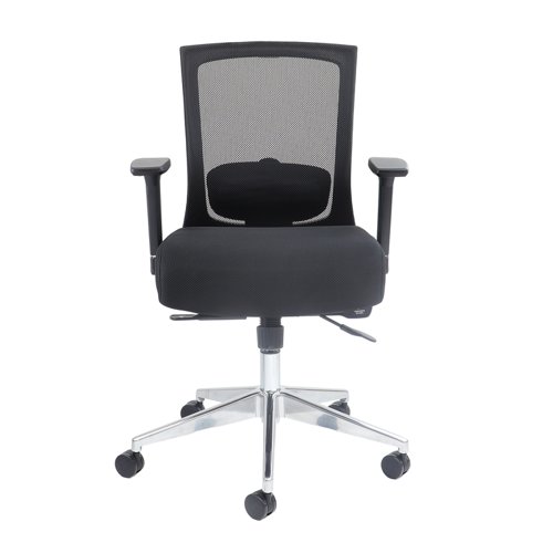 GEM301K2 | Gemini is the perfect chair for those who spend hours sitting at the computer, with adjustable arms and a padded headrest that can be locked in as well as the lumbar support. Constructed with a breathable mesh fabric material, this stunning office chair can be adjusted to many positions to suit the unique requirements of the user.