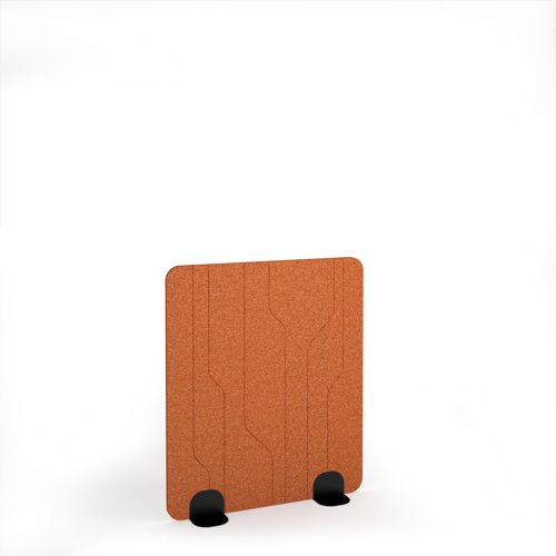 Grain Acoustic Floor Standing Black Metal Base Legs 1200w 1400h - Tangerine