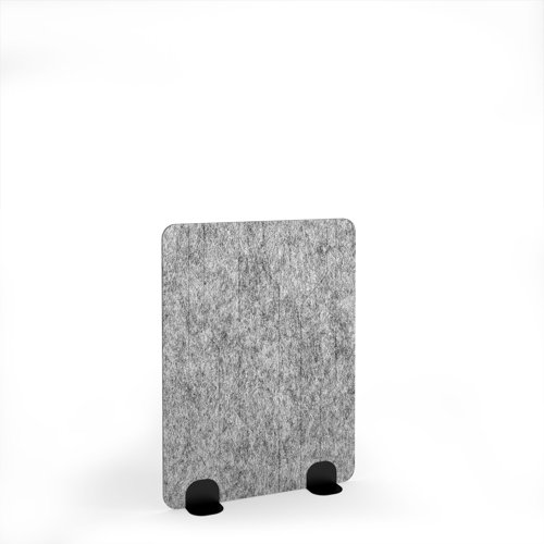 Grain Acoustic Floor Standing Black Metal Base Legs 1200w 1600h - Dark Silver Grey