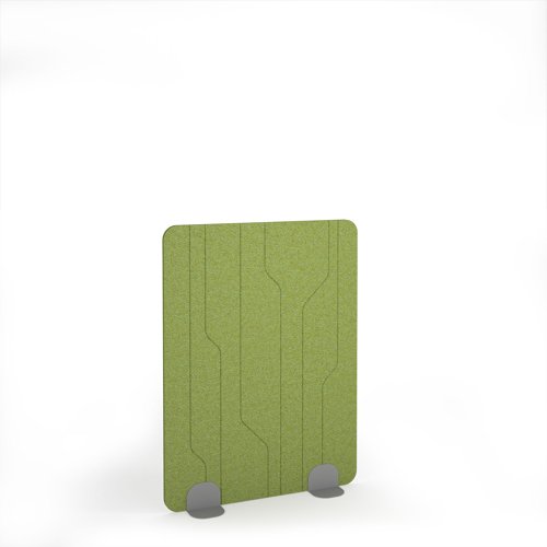 Grain Acoustic Floor Standing Silver Metal Base Legs 1200w 1600h - Fruit Green