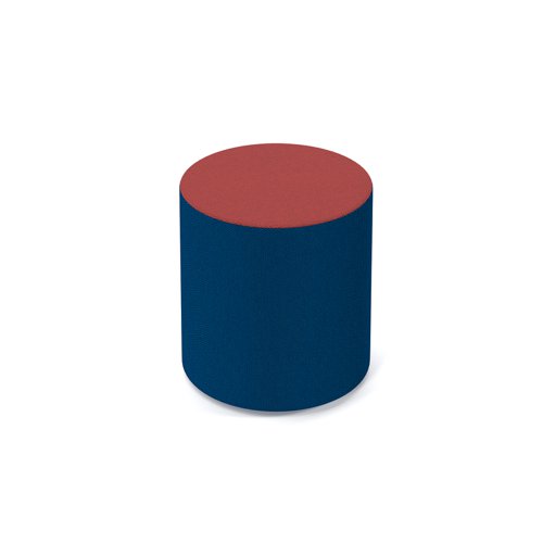 Groove modular breakout seating bubble - maturity blue body with extent red top