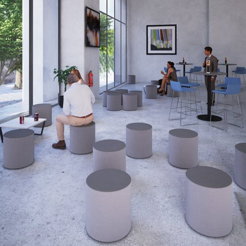 Groove modular breakout seating - forecast grey body with present grey top GR01-FG-PG Buy online at Office 5Star or contact us Tel 01594 810081 for assistance
