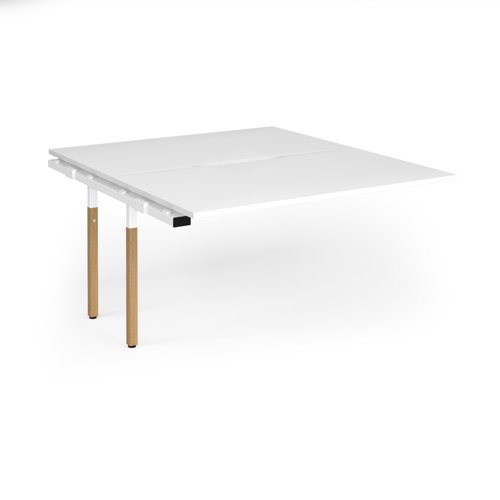 Connex Goal-Post Wooden 1400 x 1600 x 725mm Back to Back Add On Bay - White Frame / White Top