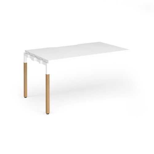 Connex Goal-Post Wooden 1400 x 800 x 725mm Single Add On Bay - White Frame / White Top