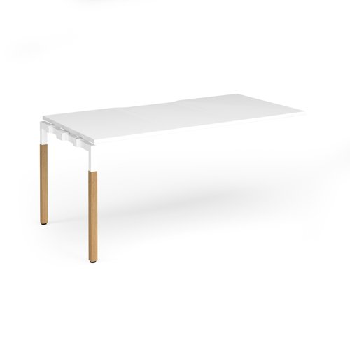 Connex Goal-Post Wooden 1600 x 800 x 725mm Single Add On Bay - White Frame / White Top