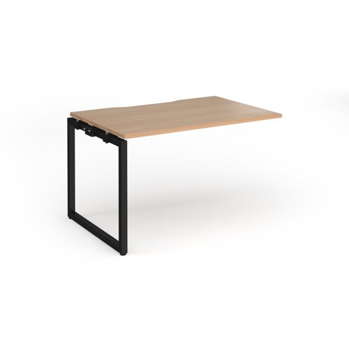 Connex Plus O Frame 1200 x 800 x 725mm Single Add On Bay - Black Frame / Beech Top