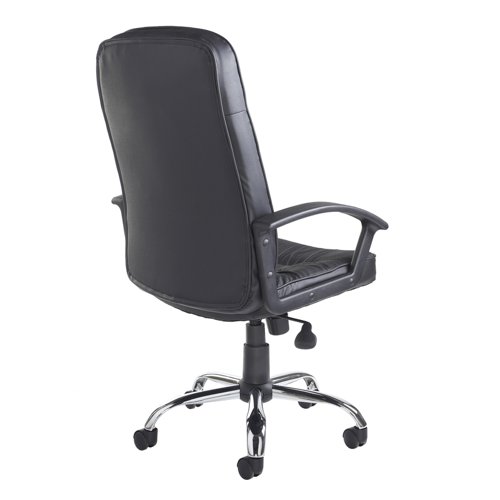 Hertford high back managers chair - black leather faced Office Chairs HER300T1