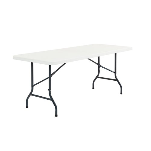 Hoya steel framed table with blow moulded top - 1520 wide