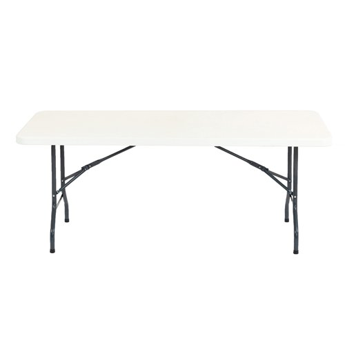 Hoya steel framed table with blow moulded top - 1830 wide