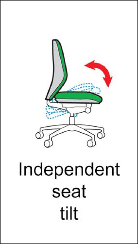 Senza high mesh back operator chair with adjustable arms - made to order Dams International