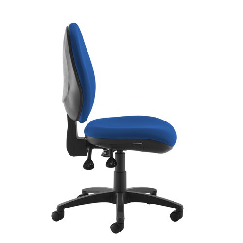 Jota XL fabric back operator chair with no arms - blue