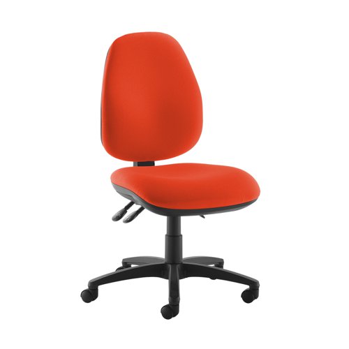 Jota high back operator chair with no arms - Tortuga Orange