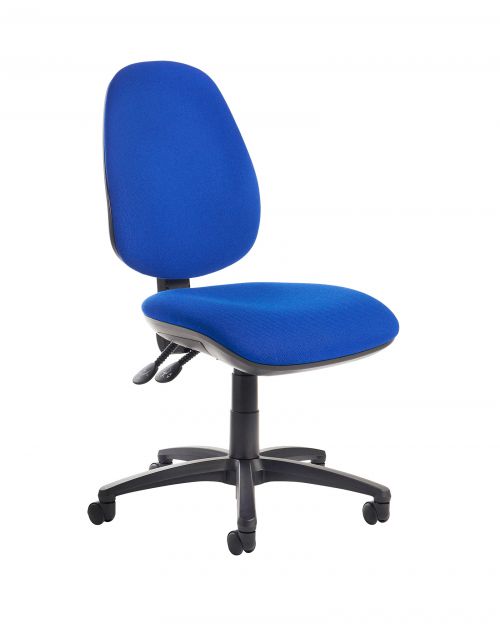 Jota High Back Operator Chair With No Arms Blue Office Monster Jota High Back Operator Chair With No Arms Blue