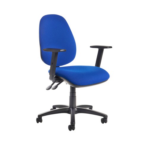 Jota XL fabric back operator chair with adjustable arms - made to order