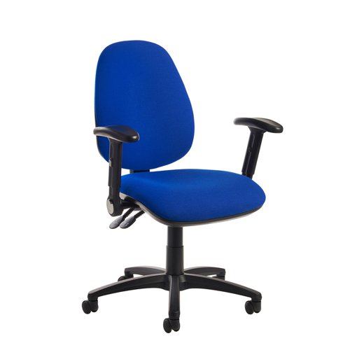 Jota XL fabric back operator chair with folding arms - made to order