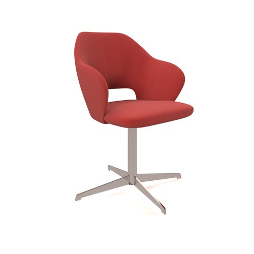 Jude single seater lounge chair with chrome 4 star base