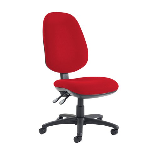 Jota extra high back operator chair with no arms - Belize Red