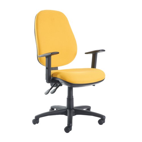 Jota XXL fabric back operator chair with adjustable arms - made to order